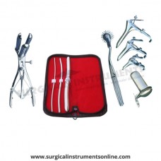 Hegar uterine dilator 3 pieces set,3-4, 5-6, 13-14, pinwheel, mathieu, grave 3pcs, collin large